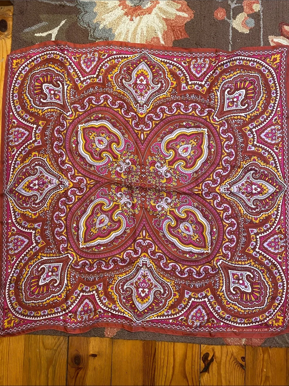 ECHO Silk Paisley Scarf